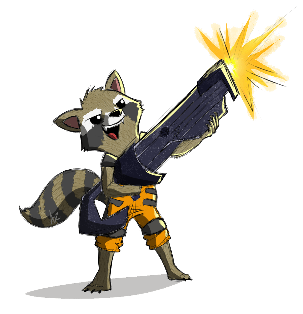 Raccoon Cartoon Rocket PNG Download Free Transparent PNG Image