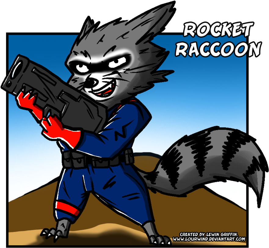 Raccoon Rocket Free HD Image Transparent PNG Image