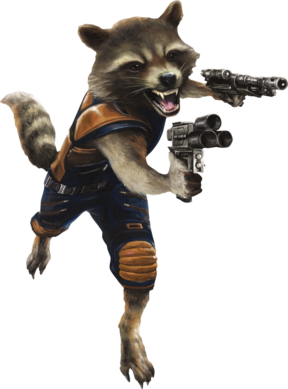 Raccoon Guardian Rocket PNG Image High Quality Transparent PNG Image