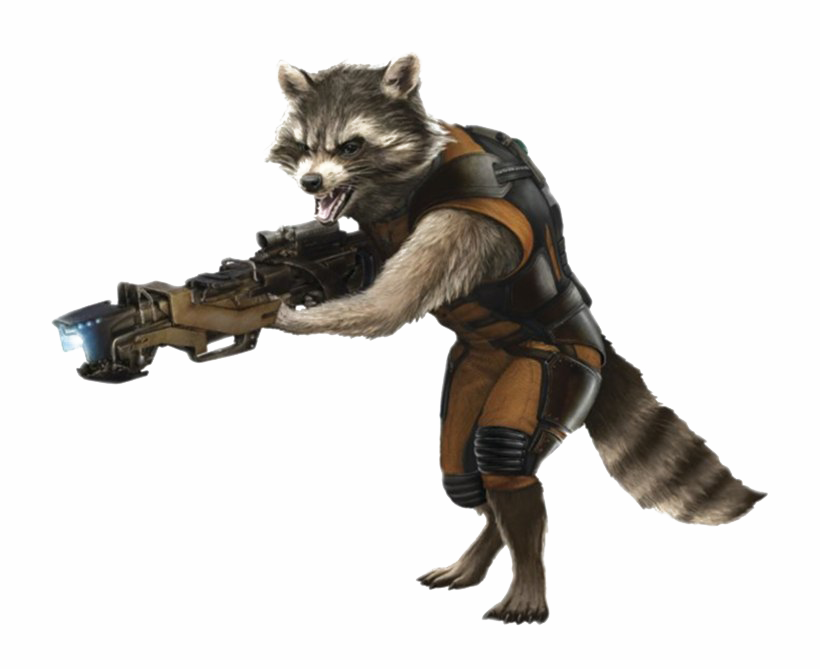 Raccoon Guardian Rocket Download HQ Transparent PNG Image