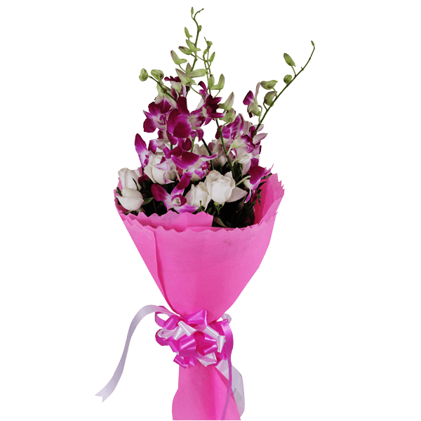 Pink Rose Flower Bunch Free Clipart HD Transparent PNG Image