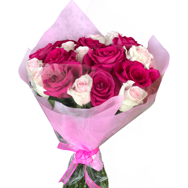 Pink Spring Flower Bunch Rose Transparent PNG Image