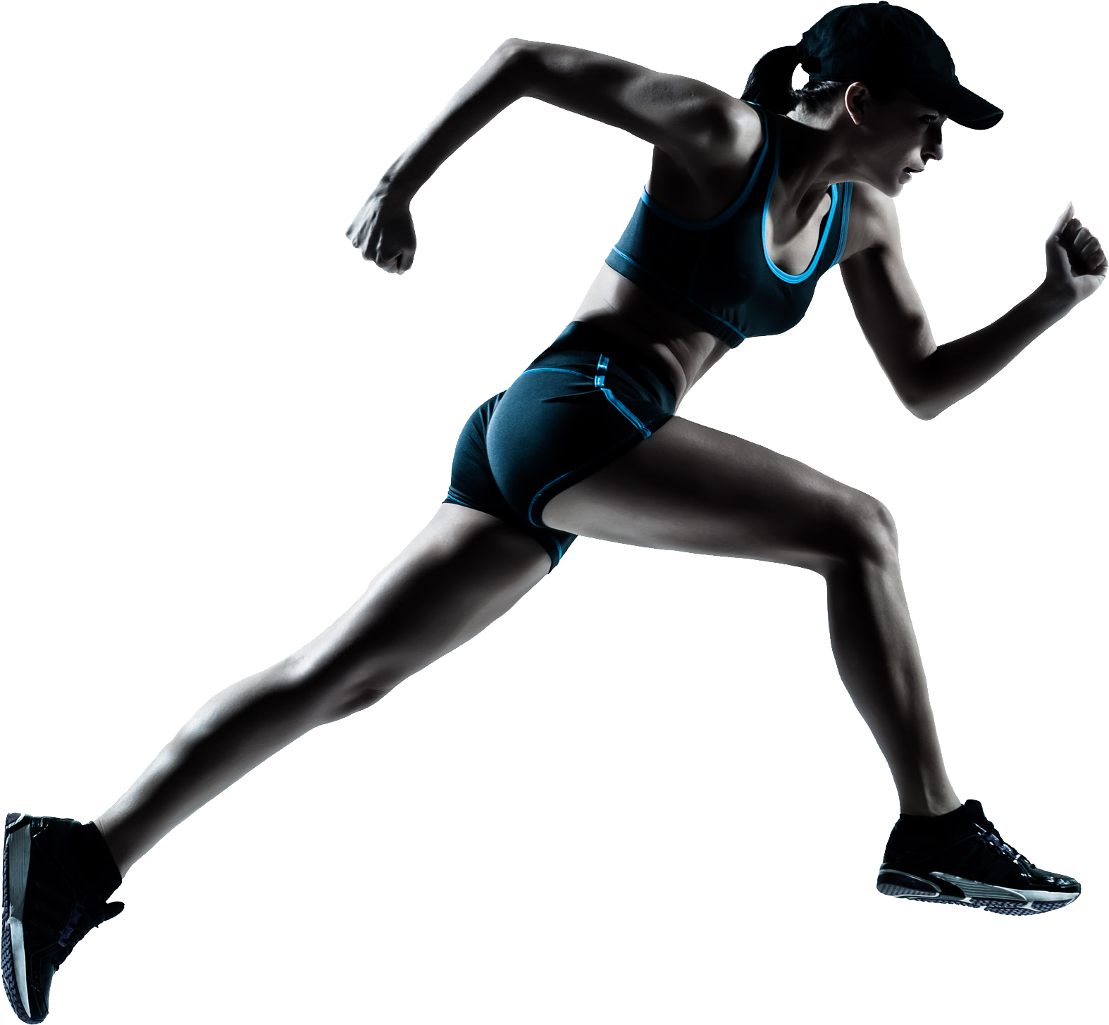 Running Athlete Female Free HD Image Transparent PNG Image