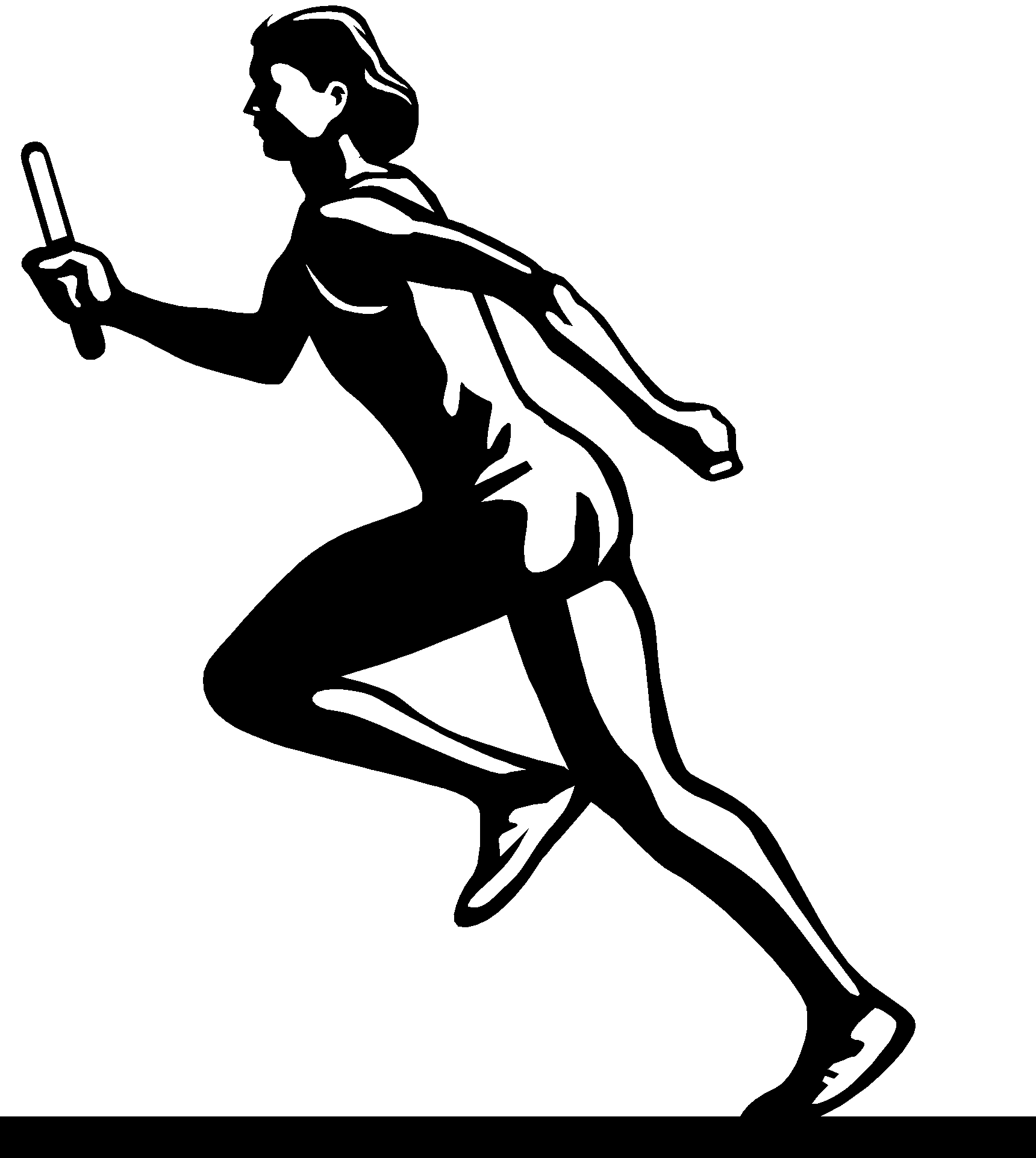 Running Athlete Female Free Download PNG HQ Transparent PNG Image