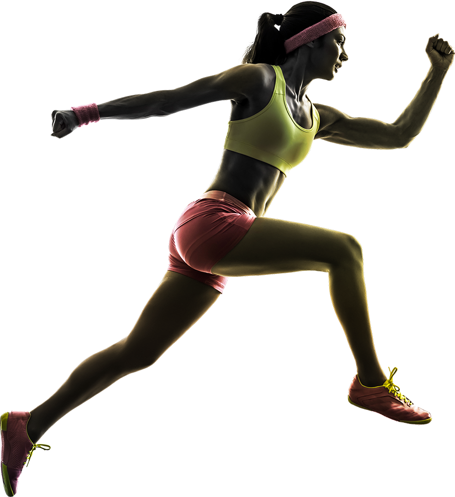 Running Athlete Female Free Download PNG HQ Transparent PNG Image