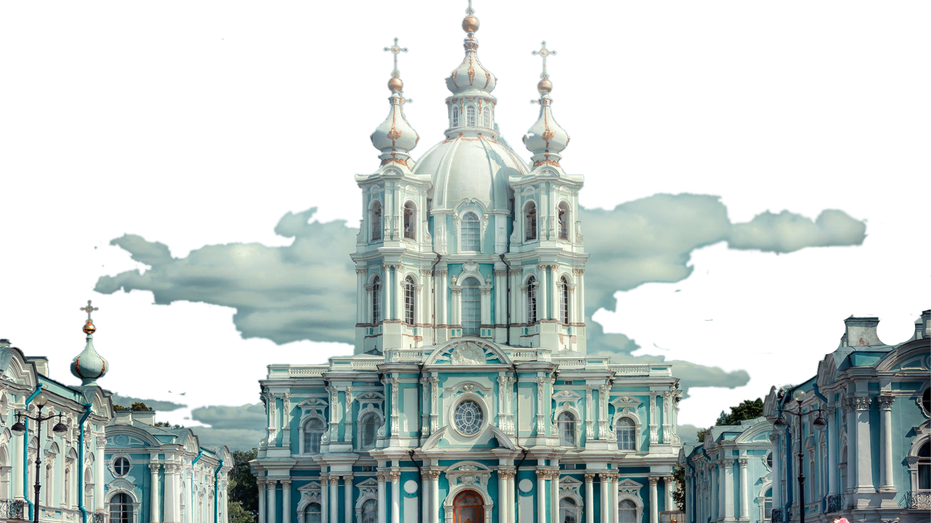 Building Convent Smolny Facade Architecture Russian Transparent PNG Image