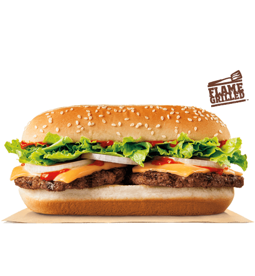 King Whopper Hamburger Fries Cheeseburger French Burger Transparent PNG Image