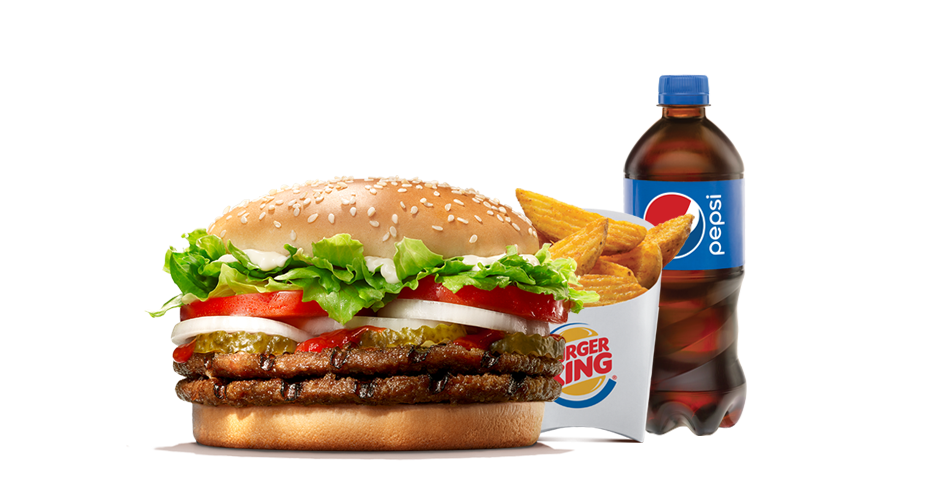 King Whopper Hamburger Big Cheeseburger Burger Transparent PNG Image