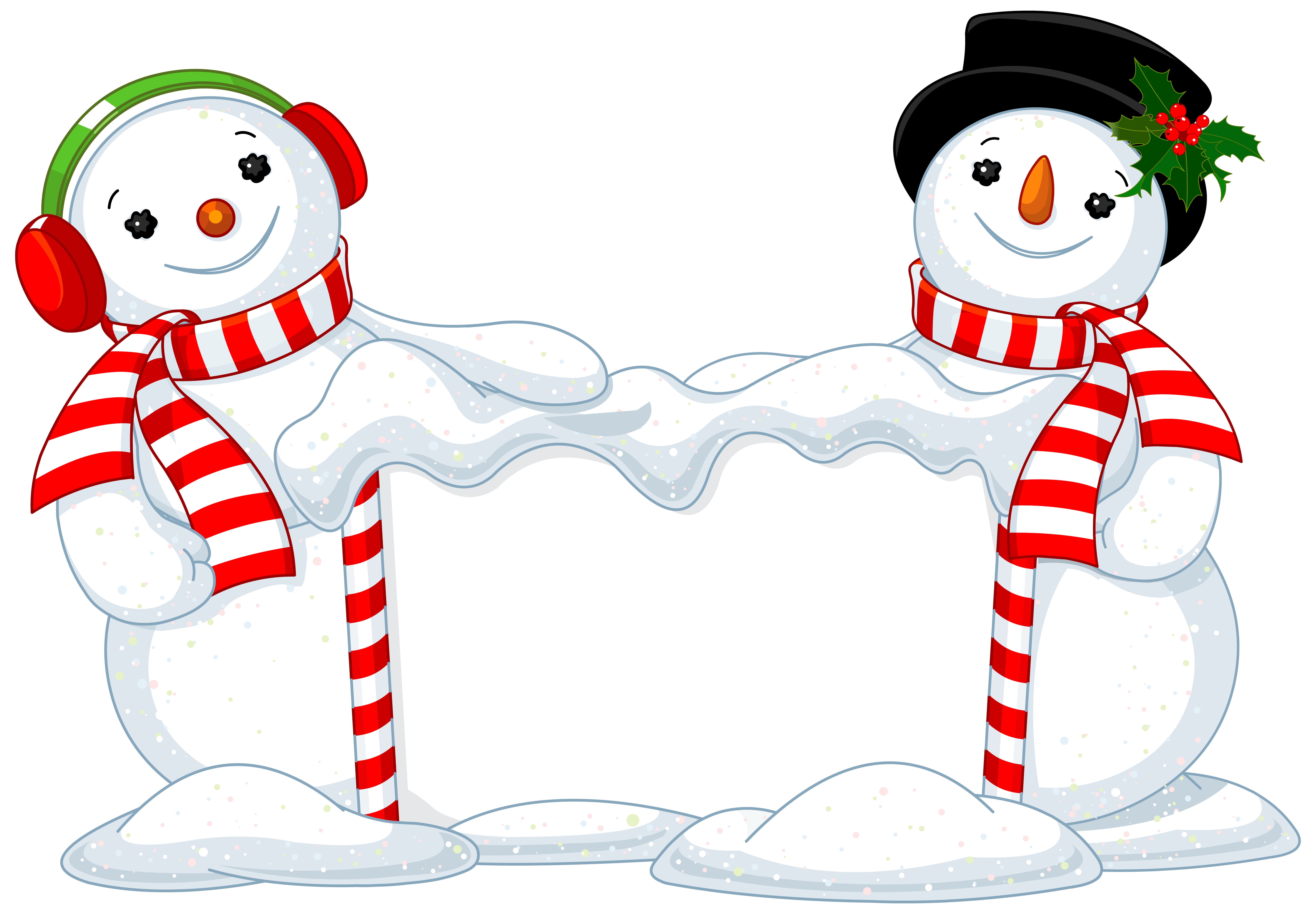 Snowman Decor Christmas Two Free HD Image Transparent PNG Image