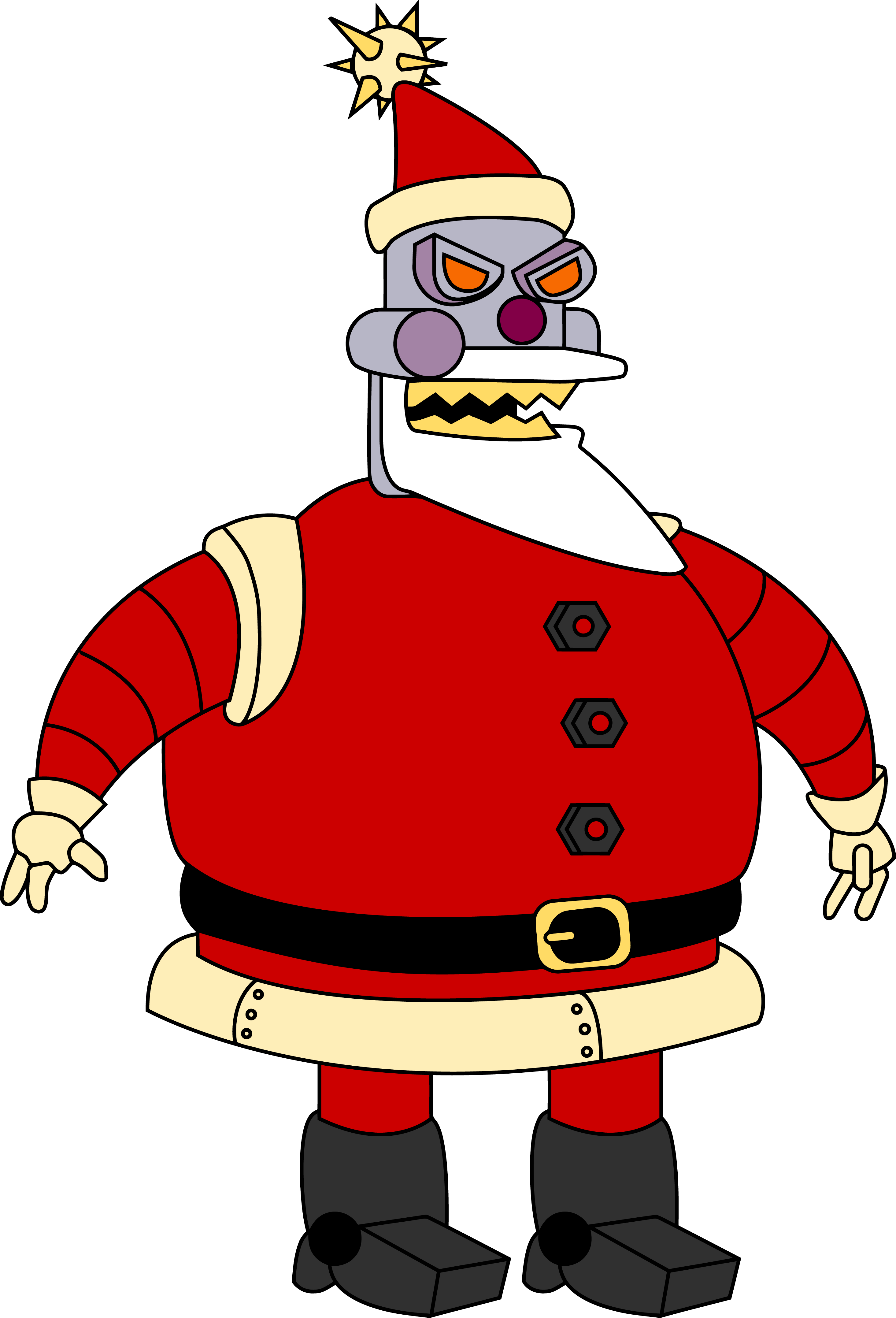 Worlds Art Bender Of Claus Futurama Santa Transparent PNG Image