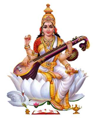 Saraswati Picture Transparent PNG Image