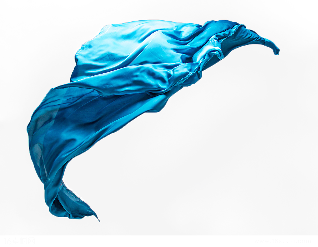 Blue Shiny Of Flying Air Textile In Transparent PNG Image