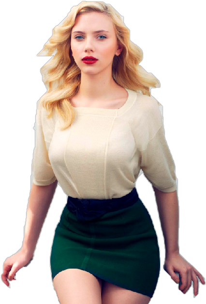 Scarlett Johansson Dress Png Transparent PNG Image