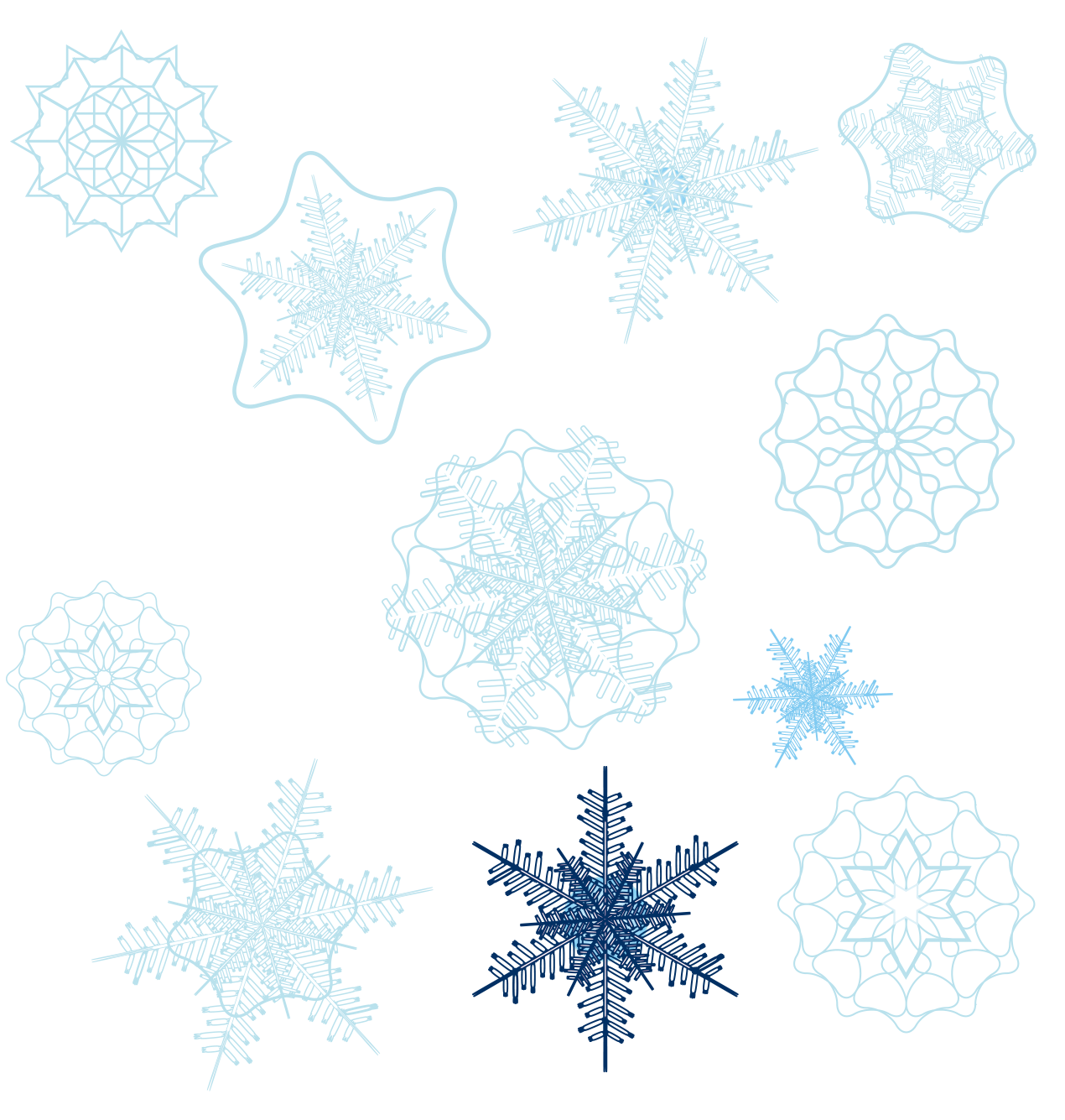 Of Shape Snowflakes Snowflake Variety PNG Free Photo Transparent PNG Image