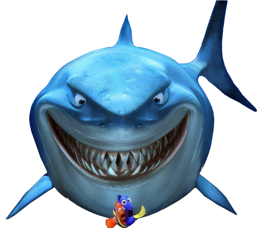 Blue Shark Nemo Free Clipart HD Transparent PNG Image