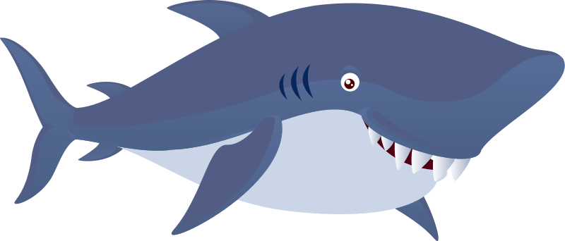 Blue Shark Nemo Free Clipart HQ Transparent PNG Image