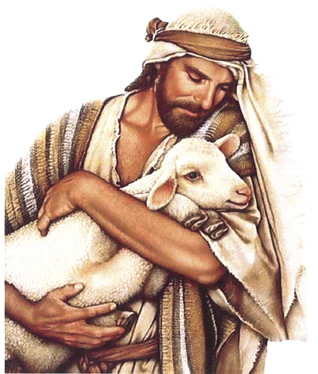 Sheep Shepherd Good Christ Psalms 23 Jesus Transparent PNG Image