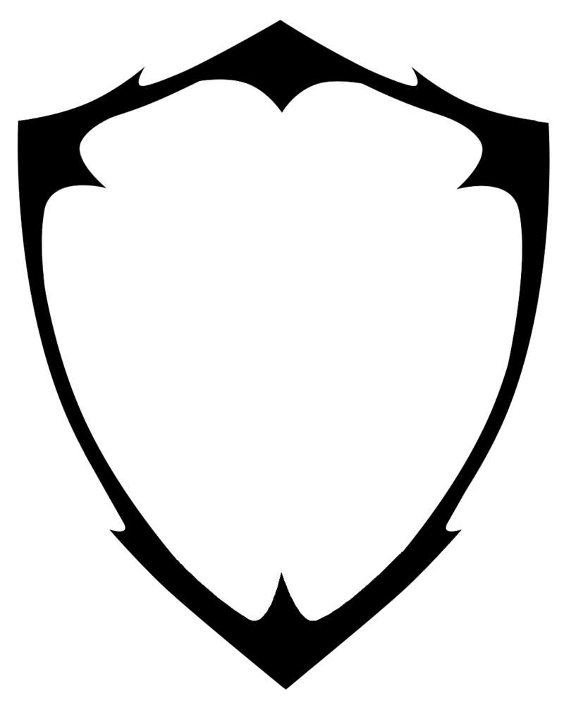 Blank Shield Logo Vector Transparent PNG Image