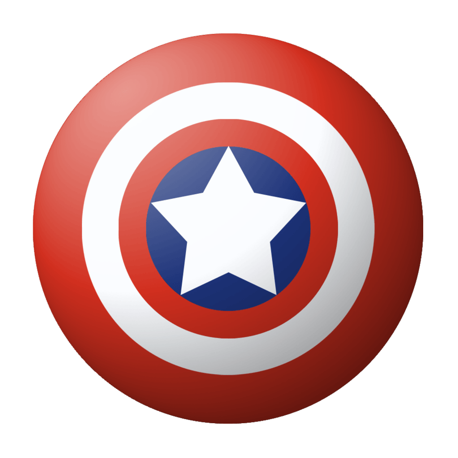 Round Captain America Shield Png Image Transparent PNG Image