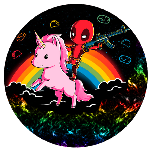 Deadpool Mythical Character Fictional Unicorn Drawing Creature Transparent PNG Image