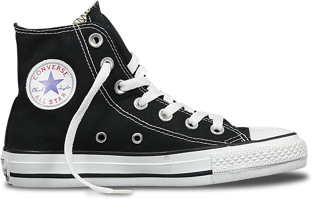 Converse Black Shoes Free Clipart HD Transparent PNG Image