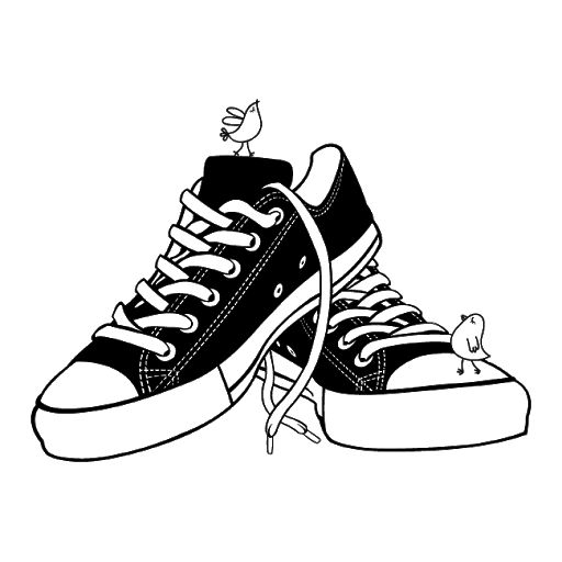 Converse Black Shoes Free Clipart HD Transparent PNG Image