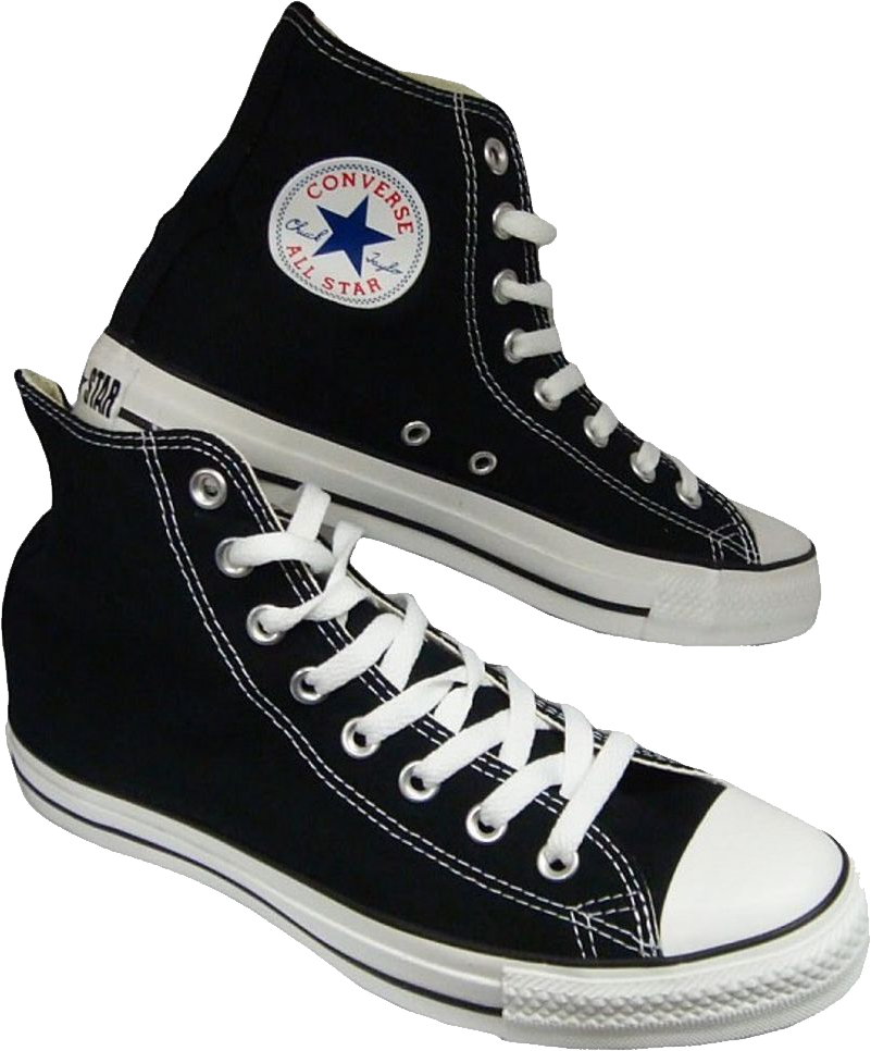 Pic Converse Black Shoes Free HD Image Transparent PNG Image