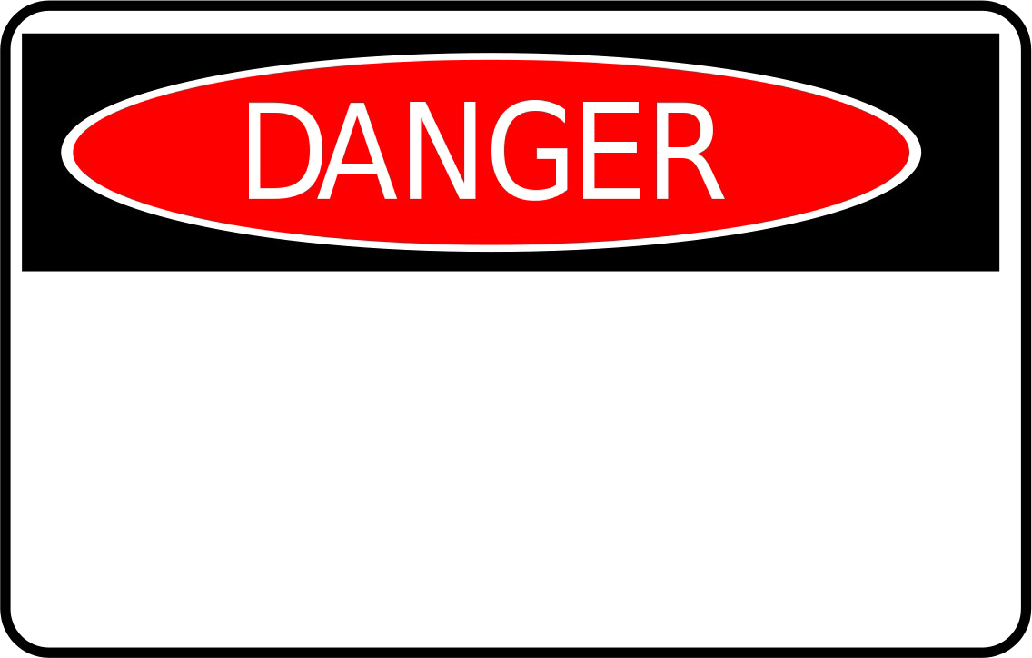 Danger Sign Image Free Clipart HQ Transparent PNG Image