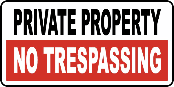 No Trespassing Sign Free Download Image Transparent PNG Image