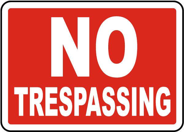 No Trespassing Sign Free Download Image Transparent PNG Image