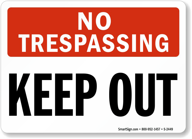 No Trespassing Sign HD PNG Free Photo Transparent PNG Image