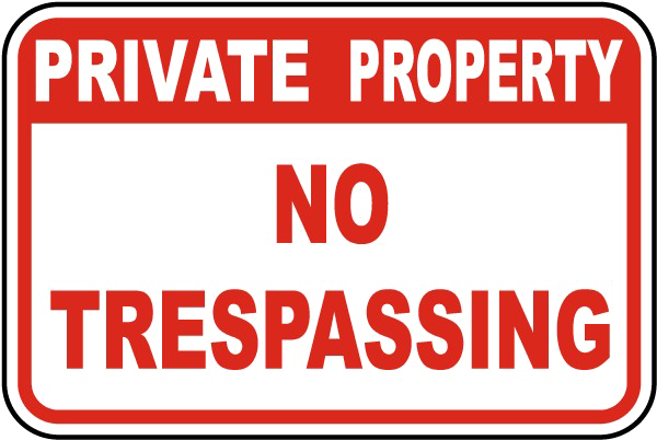 No Trespassing Sign Free Transparent Image HQ Transparent PNG Image