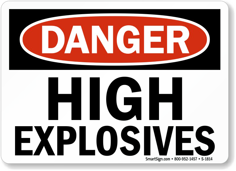 Explosive Sign PNG Image High Quality Transparent PNG Image