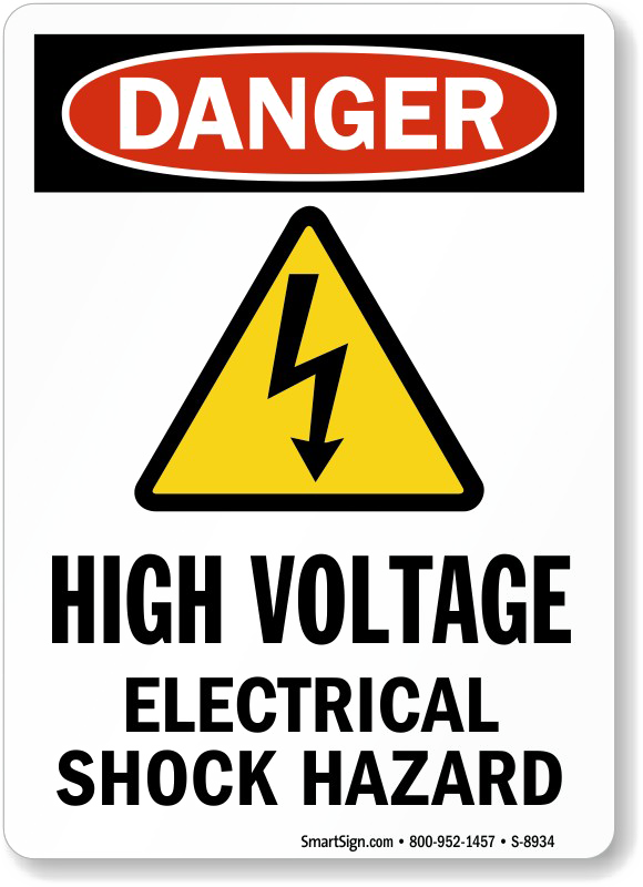 High Voltage Sign PNG Free Photo Transparent PNG Image