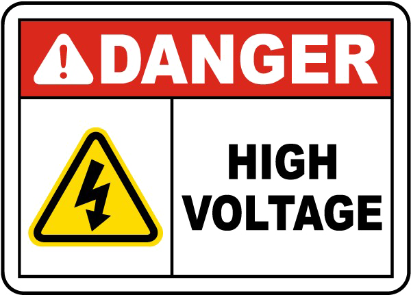 High Voltage Sign HD PNG Free Photo Transparent PNG Image