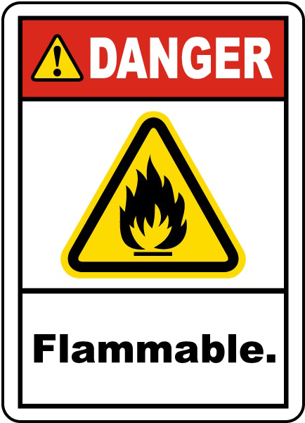 Flammable Sign Picture HD Image Free PNG Transparent PNG Image