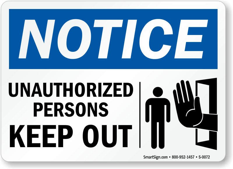 Unauthorized Sign Free Download PNG HQ Transparent PNG Image