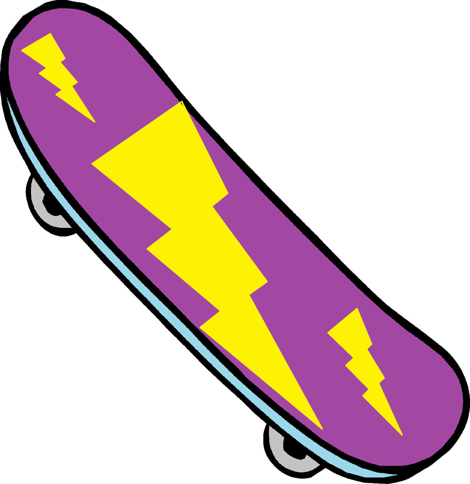 Skateboard Clipart Transparent PNG Image