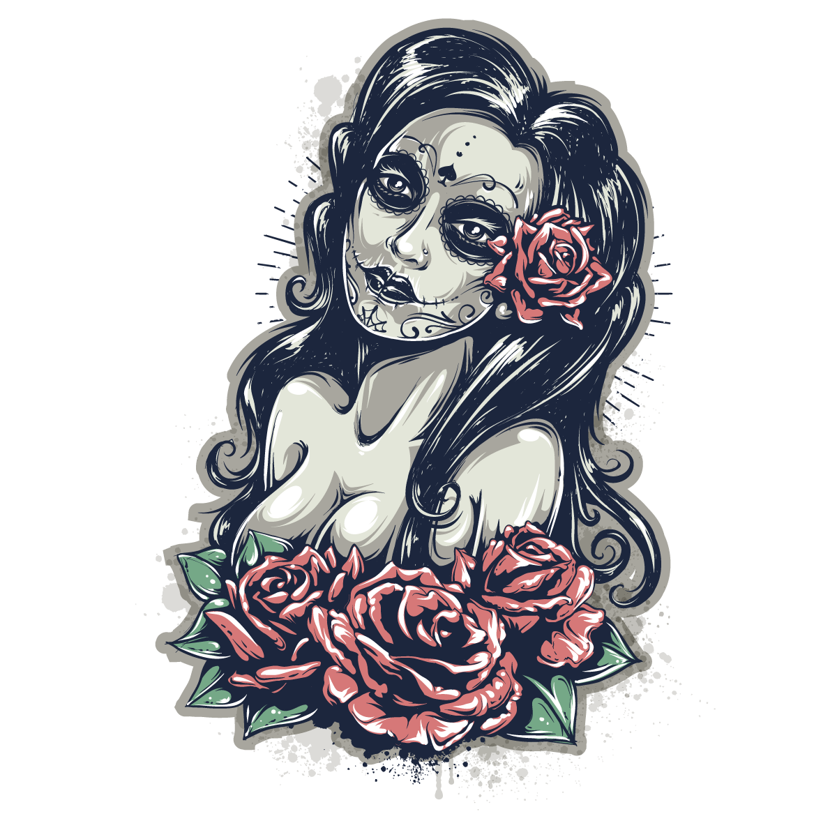 Cuisine Style Mexican Calavera Dead Vector Gothic Transparent PNG Image