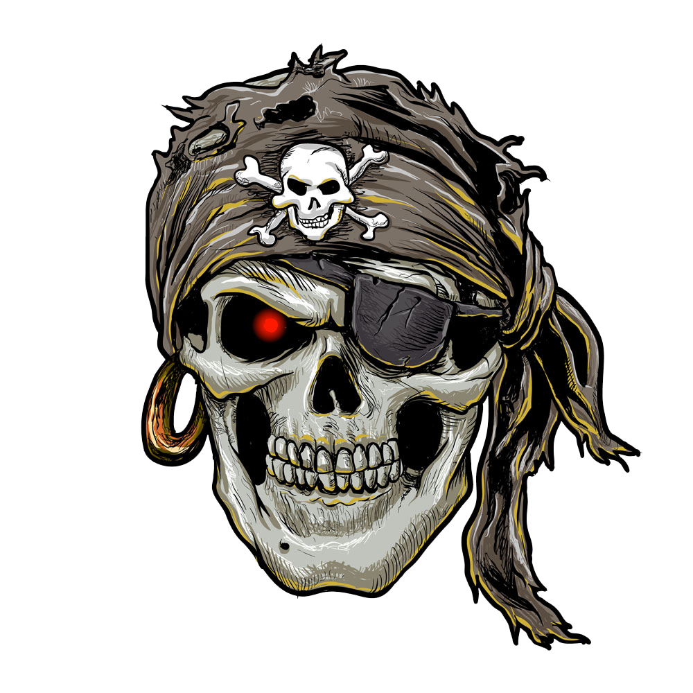 Skull Piracy Horror Jolly Roger Human Symbolism Transparent PNG Image