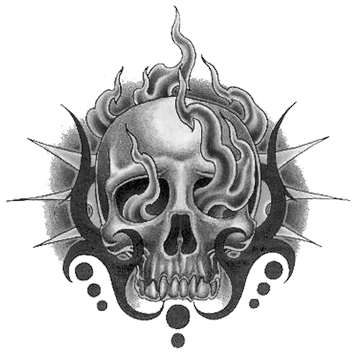 Skull Tattoo Free Png Image Transparent PNG Image