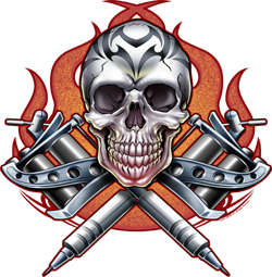 Skull Tattoo Png Image Transparent PNG Image