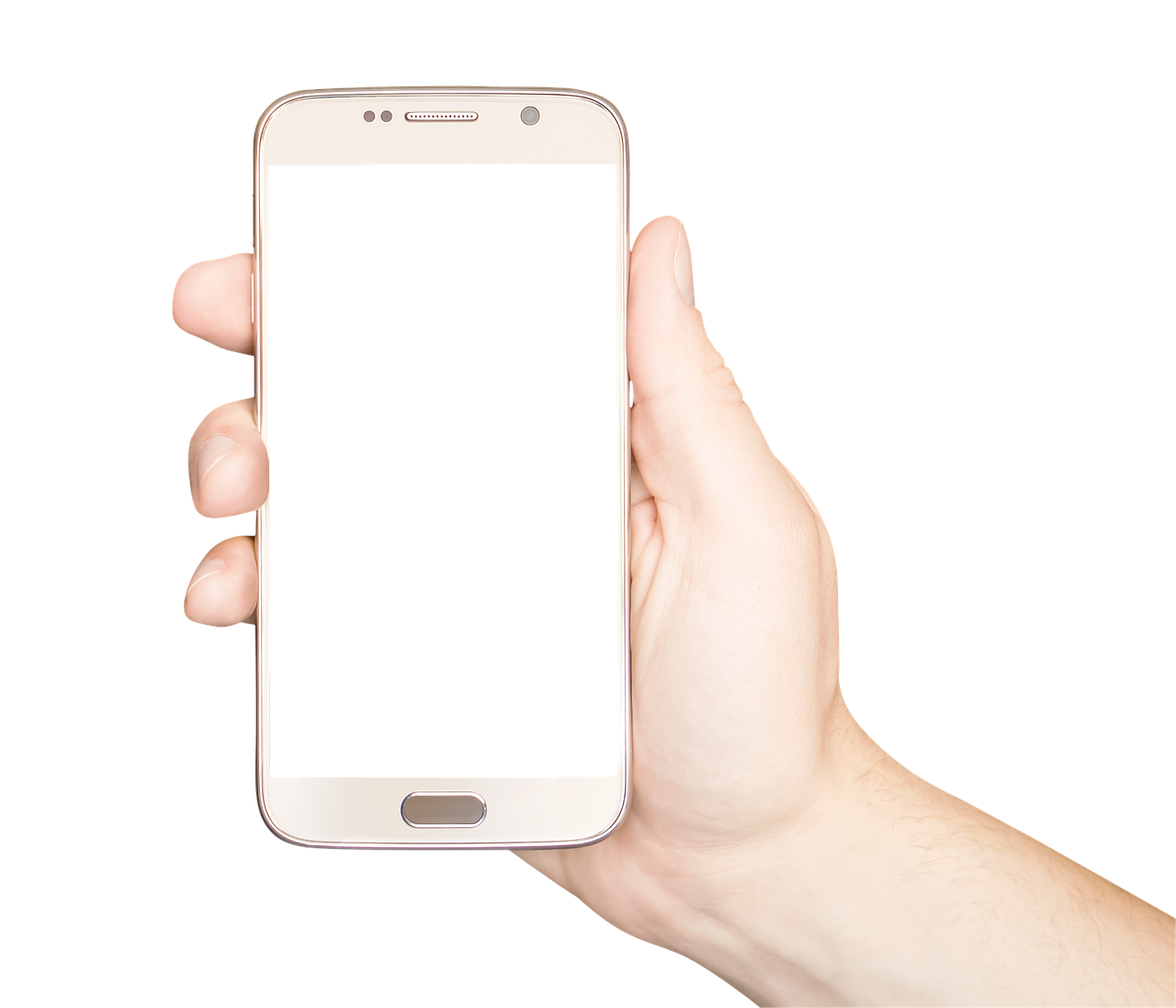 Smartphone Holding Female Hand Free HD Image Transparent PNG Image