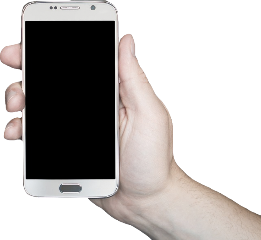 Smartphone Holding Hand HD Image Free Transparent PNG Image