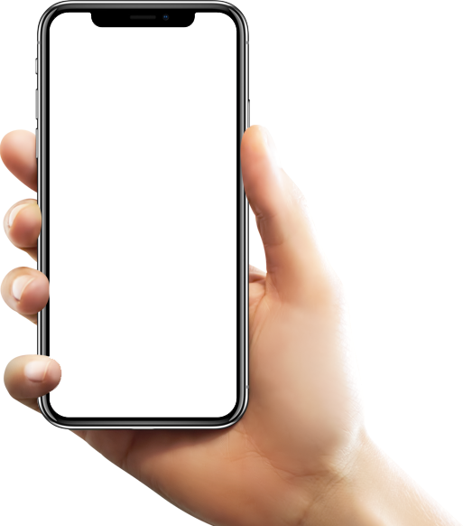 Smartphone Hand Pic Holding Mockup Transparent PNG Image