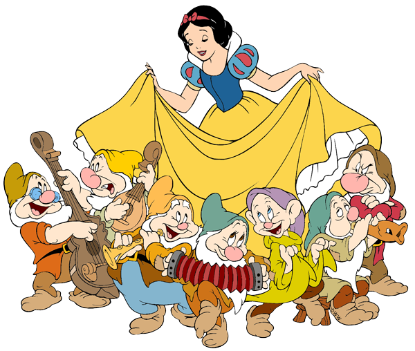 Snow White And The Seven Dwarfs Transparent Transparent PNG Image