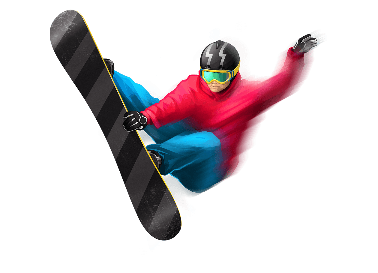 Snowboard Man Png Image Transparent PNG Image