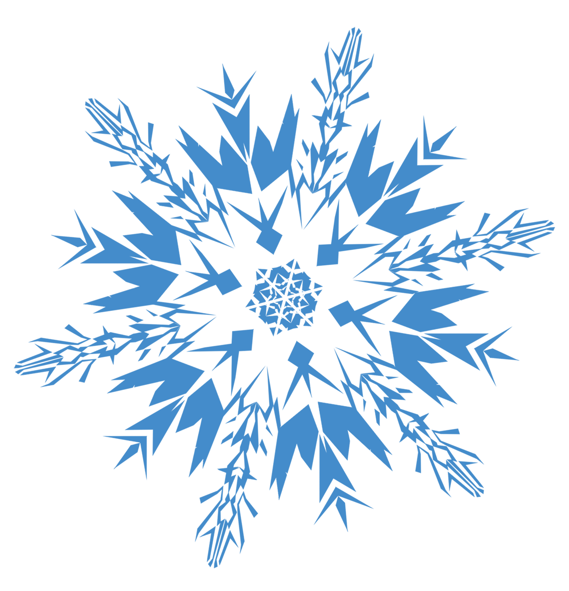 Frozen Snowflake Transparent Transparent PNG Image