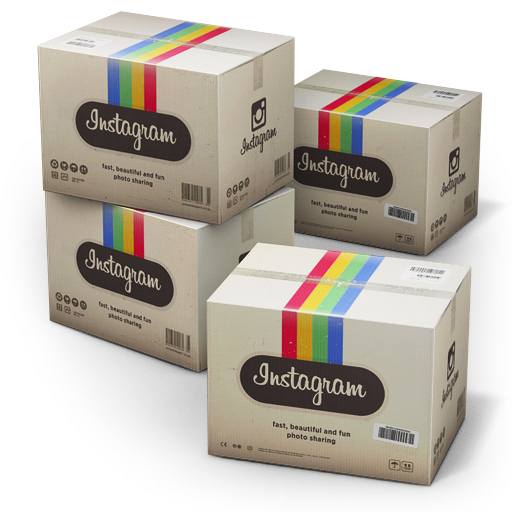 Box And Instagram Labeling Packaging Shipping Carton Transparent PNG Image