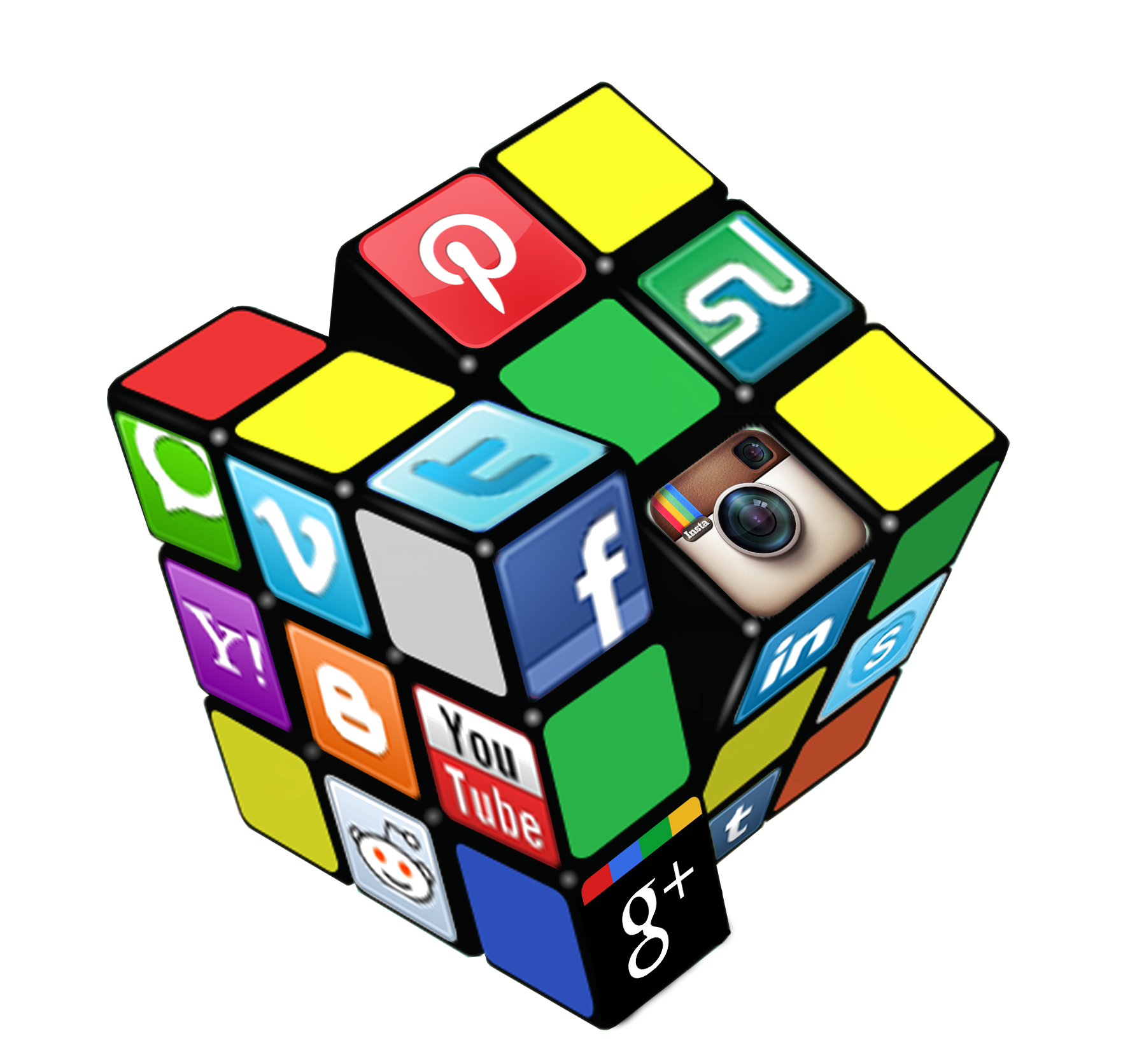 Cube Media Measurement Rubiks Optimization Marketing Social Transparent PNG Image